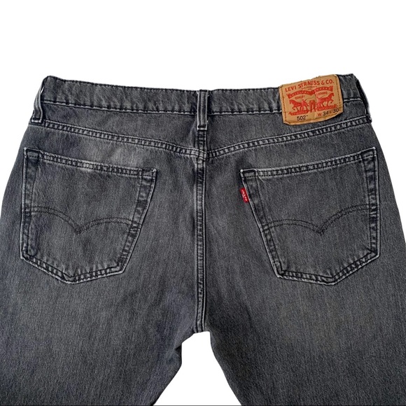 Levi’s 502 Grey Slim Tapered Straight Leg Jeans - Picture 9 of 15